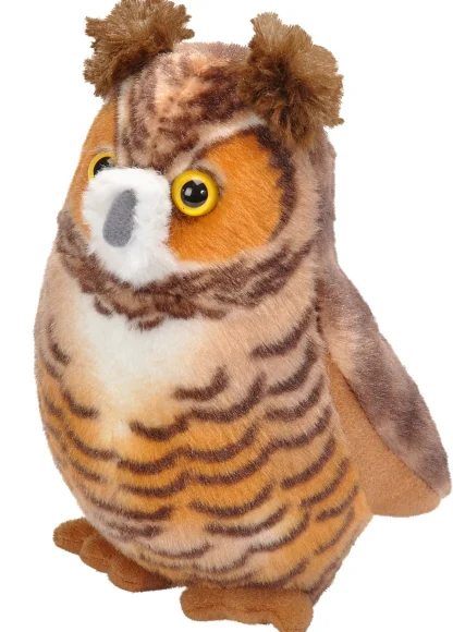 Wild Republic Audubon Birds*Audubon II Great Horned Owl Stuffed Animal with Sound - 5"
