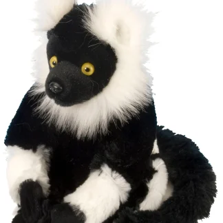 Wild Republic Cuddlekins*Black & White Lemur Stuffed Animal - 8"