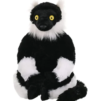 Wild Republic Cuddlekins*Black & White Lemur Stuffed Animal - 12"