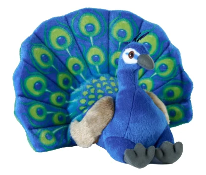 Wild Republic Cuddlekins Eco*Cuddlekins Eco Peacock Stuffed Animal - 12"