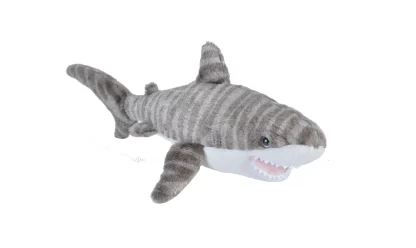 Wild Republic Cuddlekins Eco*Cuddlekins Eco Tiger Shark Stuffed Animal - 8"