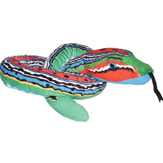 Wild Republic Plush Snakes*Green Blue Red Snake Stuffed Animal - 54"