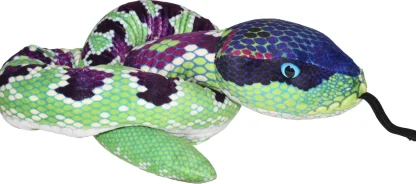 Wild Republic Plush Snakes*Green Purple SnakeStuffed Animal - 54"