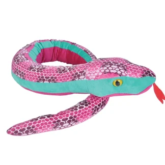 Wild Republic Plush Snakes*Honeycomb Pink Snake Stuffed Animal - 54"