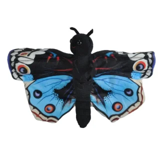 Wild Republic Huggers*Huggers Blue Pansy Butterfly Stuffed Animal - 8"