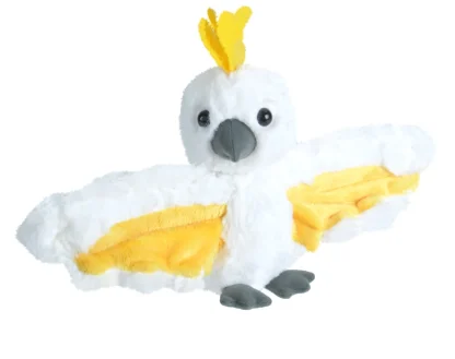 Wild Republic Huggers*Huggers Sulphur Crested Cockatoo Stuffed Animal - 8"