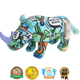 Wild Republic Message From The Planet*Message Jumbo Rhino