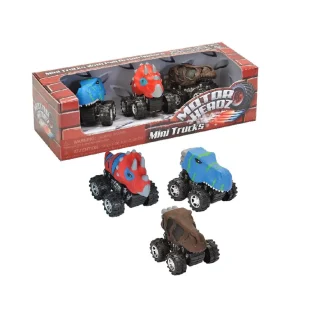 Wild Republic Action Vehicle Playset*Mini Motor Headz Dino 3 Pack