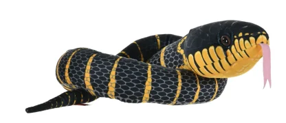 Wild Republic Plush Snakes*Plush Snake Black Fanged Mangrove Stuffed Animal - 54"