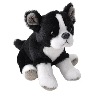 Wild Republic Pocketkins Eco*Pocketkins Eco Boston Terrier Stuffed Animal - 5"