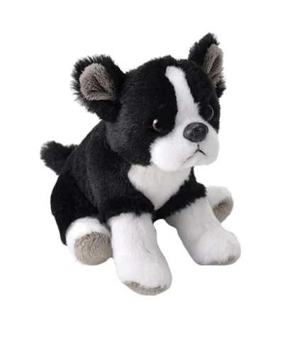 Wild Republic Pocketkins Eco*Pocketkins Eco Boston Terrier Stuffed Animal - 5"