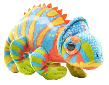 Wild Republic Pocketkins Eco*Pocketkins Eco Chameleon Stuffed Animal - 5"