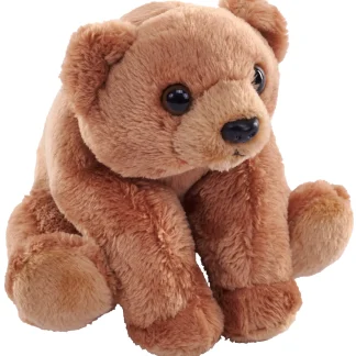 Wild Republic Pocketkins Eco*Pocketkins Eco Grizzly Bear Stuffed Animal - 5"