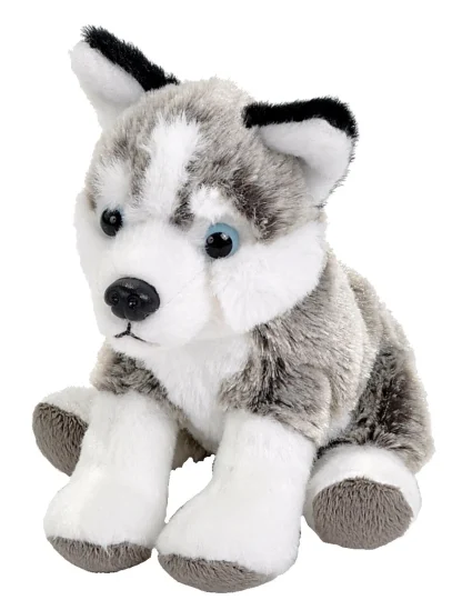 Wild Republic Pocketkins Eco*Pocketkins Eco Husky Stuffed Animal - 5"