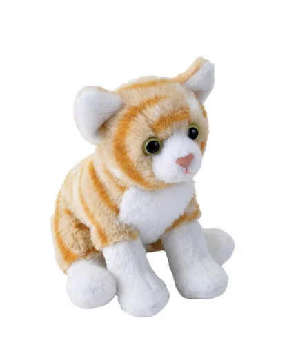 Wild Republic Pocketkins Eco*Pocketkins Eco Orange Tabby Cat Stuffed Animal - 5"