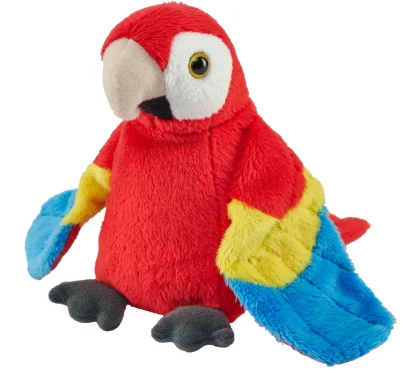 Wild Republic Pocketkins Eco*Pocketkins Eco Scarlet Macaw Stuffed Animal - 5"