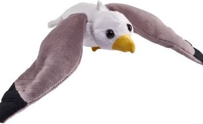 Wild Republic Pocketkins Eco*Pocketkins Eco Sea Gull Stuffed Animal - 5"
