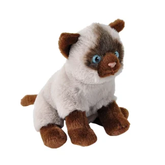 Wild Republic Pocketkins Eco*Pocketkins Eco Siamese Stuffed Animal - 5"