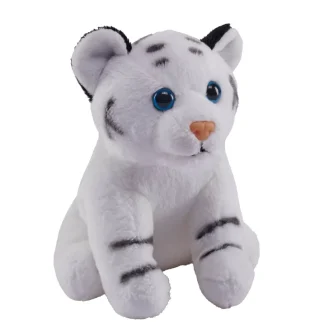 Wild Republic Pocketkins Eco*Pocketkins Eco White Tiger Stuffed Animal - 5"