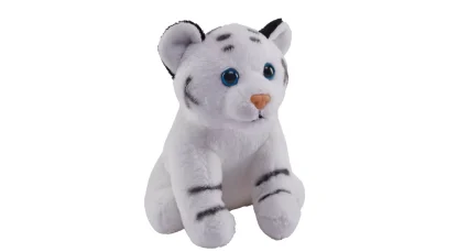 Wild Republic Pocketkins Eco*Pocketkins Eco White Tiger Stuffed Animal - 5"