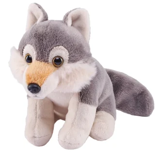 Wild Republic Pocketkins Eco*Pocketkins Eco Wolf Stuffed Animal - 5"