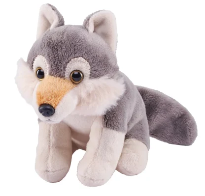 Wild Republic Pocketkins Eco*Pocketkins Eco Wolf Stuffed Animal - 5"