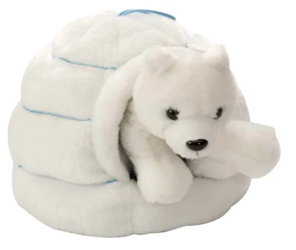 Wild Republic Wr Plush*Polar Bear in an Igloo Stuffed Animal