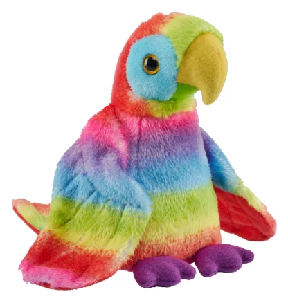 Wild Republic Pocketkins Eco*Rainbow Pocketkins Eco Macaw Stuffed Animal - 5"
