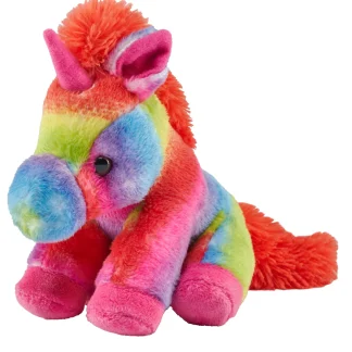 Wild Republic Pocketkins Eco*Rainbow Pocketkins Eco Unicorn Stuffed Animal - 5"