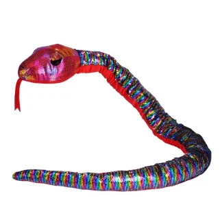 Wild Republic Plush Snakes*Rainbow Sequin Snake Stuffed Animal - 54"