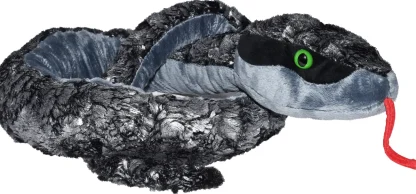 Wild Republic Plush Snakes*Silver Metal Heads Snake Stuffed Animal - 54"