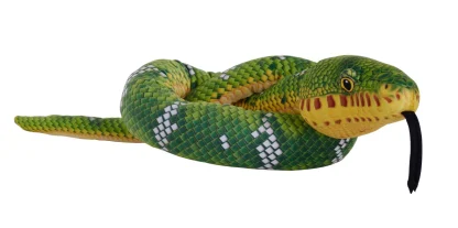 Wild Republic Plush Snakes*Snakesss Eco Emerald Tree Boa Stuffed Animal - 54"