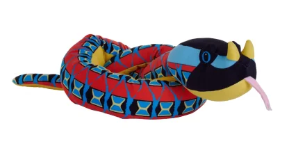 Wild Republic Plush Snakes*Snakesss Eco Rhino Viper Stuffed Animal - 54"