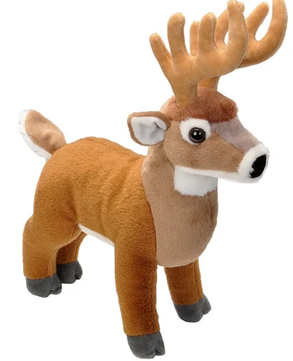 Wild Republic Cuddlekins*Standing White-tailed Deer Stuffed Animal - 12"