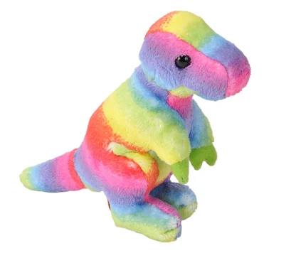 Wild Republic Pocketkins*T-Rex Rainbow Stuffed Animal- 5"