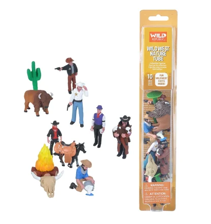 Wild Republic Nature Tube*Tube of Wild West Figurines