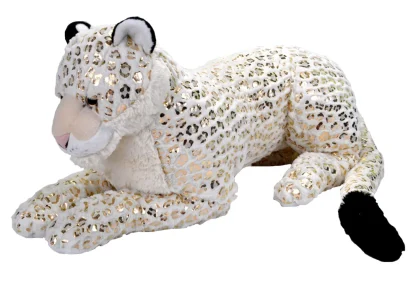 Wild Republic Foilkins*White Snow Leopard - Foilkins Jumbo
