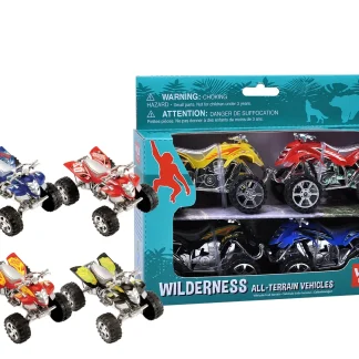 Wild Republic Action Vehicle Playset*Wilderness ATV - 4 Pack