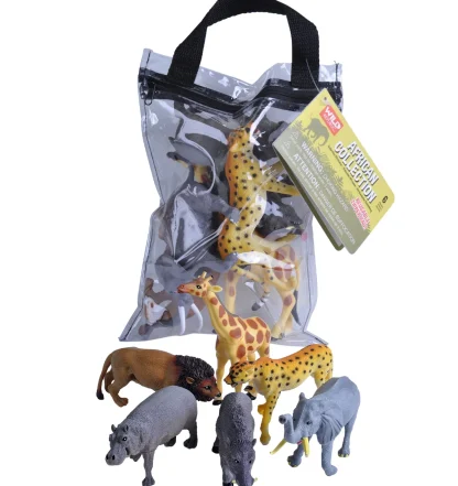 Wild Republic Polybag*Zip Polybag of African Figurines