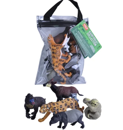 Wild Republic Polybag*Zip Polybag of Rainforest Figurines